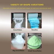 Kolice Commercial Automatic Snowflake Ice Maker, Shaved Ice Machine, Ice Crusher Shaver -180kgs/Day, Air Cooling,Refrigerated by Compressor