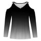 thumbnail image 4 of ICHUANYI Clearance Women Sexy T- Shirt Cold Shoulder Pullover Blouse V-Neck Long Sleeve Print Tops(Black, XL) ICHUANYI WER2023080712242, 4 of 5
