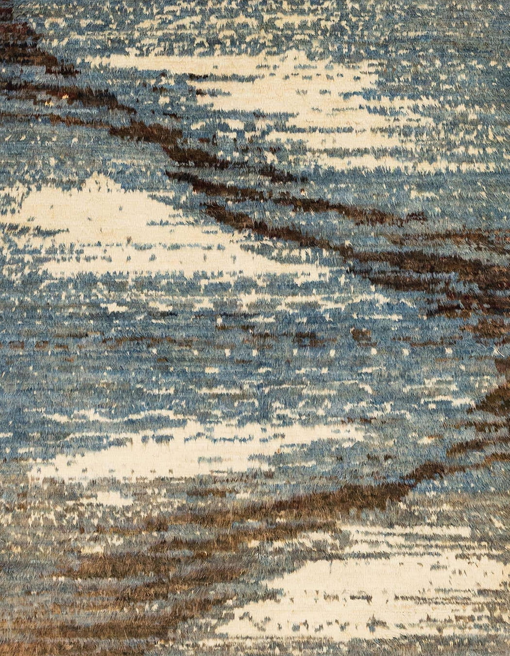 Ahgly Company Machine Washable Indoor Rectangle Abstract Sage Green Area Rugs, 8' x 10