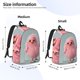 thumbnail image 2 of Disketp Adorable Pink Fluffy Birds Mochila de Lona Estampada, Mochila Escolar de Viaje Ligera para Estudiantes y Portátil-Medium, 2 of 5