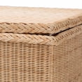 thumbnail image 4 of bali & pari Caden Braided Natural Rattan Chest with Lift-top Lid, 4 of 6