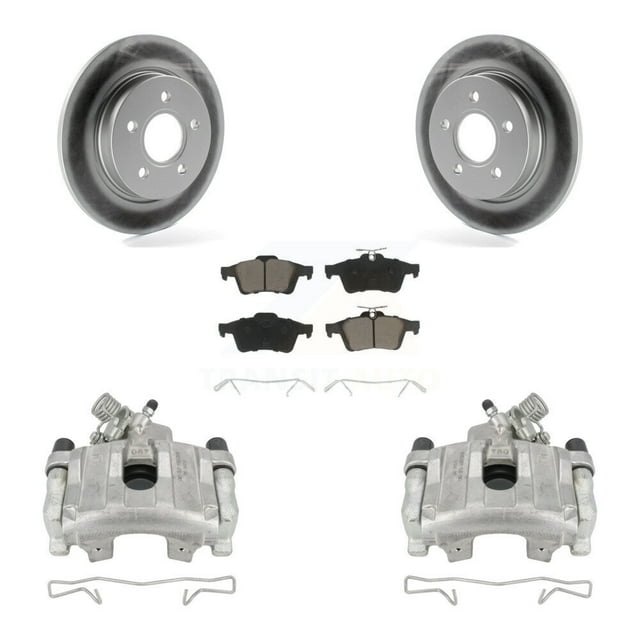 Transit Auto Rear Disc Brake Caliper Coated Rotors and Ceramic Pads Kit for Car Ford Focus KCG-100161C