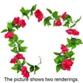 thumbnail image 2 of Ludlz Flower Garland Fake Rose Vine Artificial Flower Hanging Rose Ivy Home Hotel Office Wedding Party Garden Craft Art D茅cor Anti-fade 7 Colors Simulation Rose Flower Vine for Household, 2 of 8