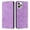 Purple, variant on SaniMore Case for iPhone 14 Pro Max 6.7" 2022, [Card Slots + Cash Pocket + Removeable Wrist Strap] PU Leather Embossed Totem Girly Kickstand 360° All-around Protective Wallet Shell, Green