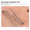 thumbnail image 6 of LEORX 9Pcs Pyrography Tips for Large Scale Rendering and Fine Rendering in Silver, 6 of 8