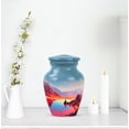 thumbnail image 6 of Fishing Man Small Urns For Human Ashes Adult Female And Male 3 Inch - Blue Keepsake Urns For Father And Mother Remains - Orange Memorial Urn For Human Ashes Adult Men, 6 of 7