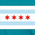 thumbnail image 3 of CafePress - Chicago Flag T Shirt - Womens Tri-blend T-Shirt, 3 of 4