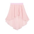 thumbnail image 3 of Vxuxlje Big Girls Chiffon Irregular Ballet Jazz Dance Dress Lyrical Studio Practice Modern Skirt Pink 12, 3 of 7
