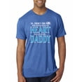thumbnail image 1 of Girl Stole My Heart She Calls Me Daddy Daughter Girl Dad Father Gift | Mens Father's Day Premium Tri Blend T-Shirt, Vintage Royal, Small, 1 of 4