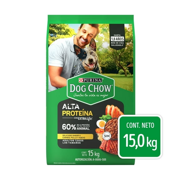 Croquetas para perro Purina Dog Chow Adulto Alta Proteína 15 Kg