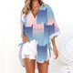 thumbnail image 1 of Camiseta Con Botones Para Mujer , Vestido De Manga Larga , Traje De Baño , Cubierta De Ups , Blusa De Túnica Casual, 1 of 4