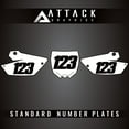 thumbnail image 2 of Attack Graphics Standard Restyle Number Plate Backgrounds UFO Restyle Plastic Kit for Yamaha YZ125 2011, 2 of 4