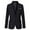 Black, variant on Lkhaha Essentials Boys Toddler Jackets Solid Color Long Sleeve Lapel Party Formal Blazer Business Suit Casual Jackets