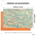 thumbnail image 2 of Outdoor Doormats with Non-Slip TPE Backing Mint Green Floral Design - Heavy-Duty Bath Rug for Entryways Patios and Garages, 2 of 8