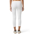 thumbnail image 3 of No nonsense Women's Cotton Capri, White, Small, 3 of 4