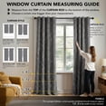 thumbnail image 5 of ZOPZO Blackout Curtains, Thermal Insulated, Light Gray, 42W x 84L Inch, Room Darkening Drapes Tree Branches Pattern for Bedroom Modern Home, 5 of 9