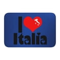 thumbnail image 1 of Alfombra de baño antideslizante supersuave con la frase I Love Italy para baño, cocina, dormitorio, hogar, 15,75 x 23,62 pulgadas, 1 of 6