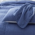 thumbnail image 4 of Kasentex  3-Piece Oversized Quilt Set Soft Cotton Bedspread Coverlet Sets Blue King Oversize, 4 of 5