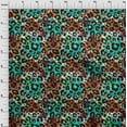 thumbnail image 3 of oneOone Polyester Spandex Turquoise Green Fabric Animal Skin Craft Projects Decor Fabric Printed By The Yard 56 Inch Wide-E7C, 3 of 4