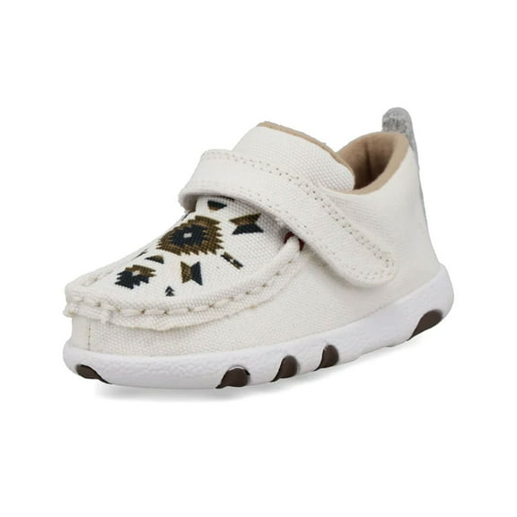 TWISTED X Infant's Driving Moc, Color: White Multi, Size: 3, Width: M (ICA0041-M-03)