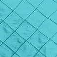 thumbnail image 2 of Ultimate Textile Embroidered Pintuck Taffeta 60 x 120-Inch Oval Tablecloth Turquoise Blue, 2 of 2