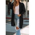 thumbnail image 2 of MURMUREY Womens Open Front Chunky Knit Cardigan Long Sleeve Sweater Loose Outwear Coat with Pockets, 2 of 5
