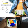 thumbnail image 6 of FJLBDE Case for Xiaomi Redmi Pad SE 8.7 inch 2024 with 360 Kickstand, Shoulder Strap Carrying Protective Cover, Multicolor Green, 6 of 6