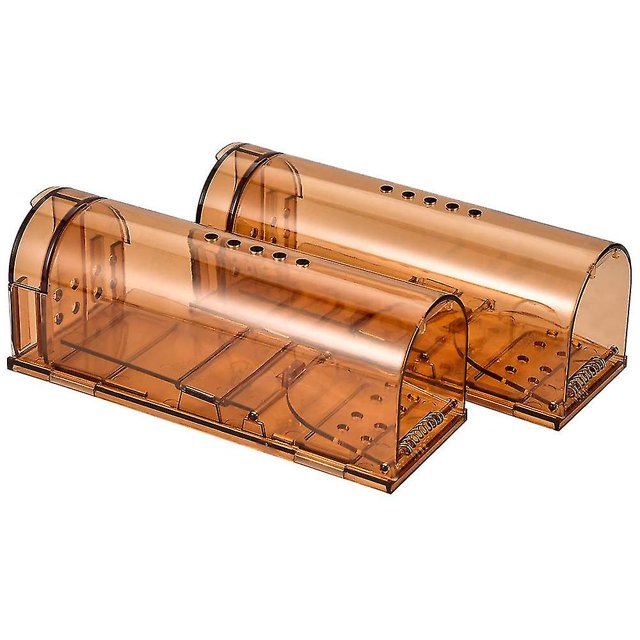 2 uds. Trampas humanas para ratones para interiores y exteriores, seguras para mascotas y niños, reutilizables, fáciles de limpiar y capturar ratones kaili Sencillez