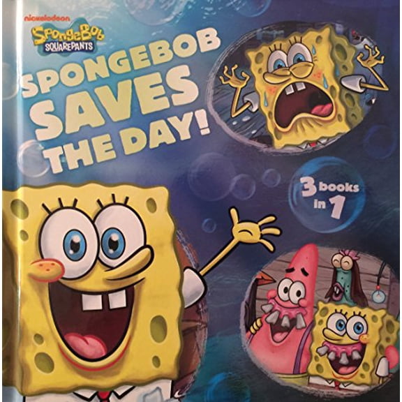 Pre-Owned Spongebob Saves The Day 3 books in 1 Paperback