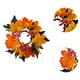 thumbnail image 3 of Corona de velas de Halloween, corona de velas de Acción de Gracias, corona de velas de otoño, corona de velas para puerta, hogar, sala de estar, Negro Amarillo, 3 of 7