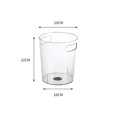 thumbnail image 2 of Garbage Can Transparent Trash Can Desktop Storage Bucket PET Plastic Waste Basket Clear Bucket Kitchen Living Room Ice Pail, 2 of 2