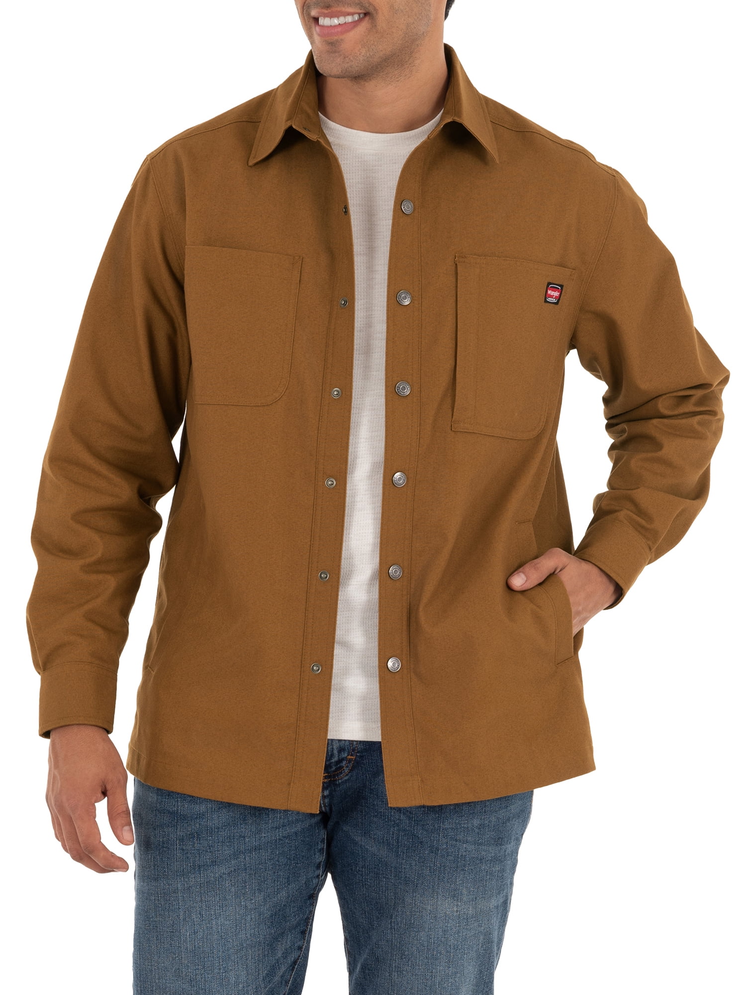 Wrangler® Men's Flex Canvas Shirt Jacket 
