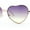 Gold / Purple Yellow, variant on Iconic Valentine Heart Shape Metal Rim Peacenik Love Sunglasses Gold Blue Yellow