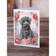 thumbnail image 2 of Kerry Blue Terrier Valentine Roses Greeting Cards Pack of 8 7 in x 5 in, 2 of 3