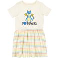 thumbnail image 3 of Inktastic I Love Dragons with Cute Blue Dragon Girls Toddler Dress, 3 of 5