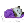 thumbnail image 2 of Realistic Sleeping Plush Cat Furry Cat With Sound Creative Animals Decor Gifts, 2 of 2