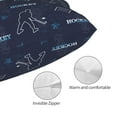 thumbnail image 3 of KLL Hockey Players Pillow Covers Envelope Closure,Super Soft and Cozy Fuzzy Fleece Pillow Case Cover 20"x30", 3 of 5