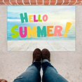 thumbnail image 2 of Fsqjgq Door Mat Carpet Welcome Mats Summer Doormats for Outdoor Entrance Area Rugs Cute Beach Seaside Theme Printed Floor Mats Non Slip Polyester Carpet Home Decor Bathroom Rugs, 2 of 7
