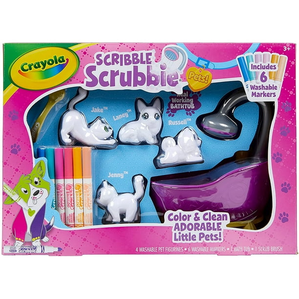 Crayola Scribble Scrubbie Pets Tub Set 2.0, Juguetes para ni Crayola Crayola