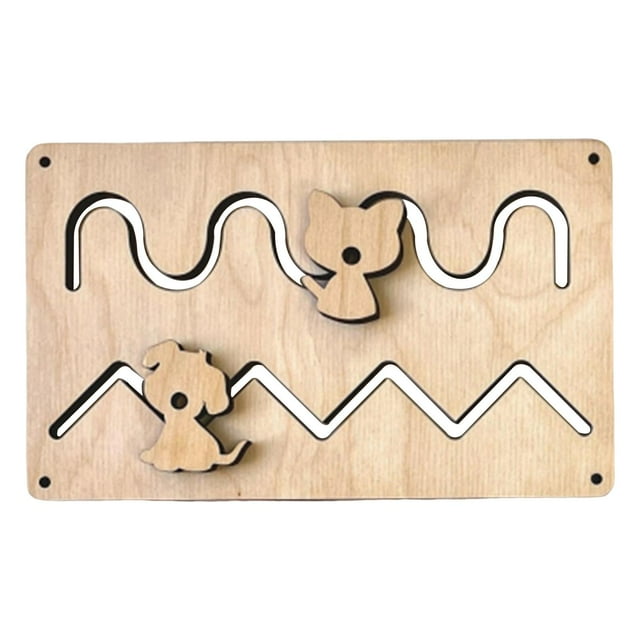 Planche d'Activités pour Enfants Accessoires DIY Planche d'Activités en Bois Labyrinthe