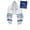Blue & Silver, variant on Zion Judaica Tallit Prayer Shawl - Fine Polyester Talis with a Matching Zippered Bag - Certified Kosher (24" x 72", Blue Silver)