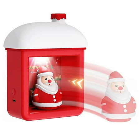 

Famure Snow House Night Light Winter Snow House LED Lamp Christmas Santa Claus Decoration Light-Up House with 3 Brightness modes USB Charging Christmas Night Light Ideal Gifts for Kids