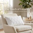 thumbnail image 4 of REGALWOVEN Short Plush Decorative Throw Pillow Covers Set of 2 for Living Room White 12" x 20", 4 of 5
