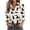 A02 Beige, variant on Halloween Shirts for Women Plus Size Candy Corn Print Long Sleeve Button Down Festive Holiday Tops Sweet Spooky Season Party Costumes