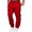 Red, variant on HOWPAY Men's Sweatpants Stretch Pants Elastic Waist Wide Leg Joggers Pants with Pockets Plus Size Color Block Baggy Athletic Pants Black L