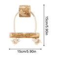 thumbnail image 3 of Coffee Wood Rope Knot Dog Toy for Teeth Cleaning Chew Tug of War Durable Interactive Toy for Medium Large Dogs Made of Real Coffee Wood, 3 of 7