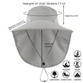 thumbnail image 2 of Minzimin Home Prefer Outdoor UPF50+ Sun Hat Wide Brim Mesh Fishing Hat with Neck Flap, 2 of 5
