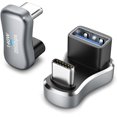TRAHOO180 Degree USBC to USB Adapter 2 Pack, 180° U Shape USBC Male