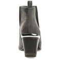 thumbnail image 4 of Journee Womens Issla Pull On Stacked Heel Booties, Widths Available, 4 of 10