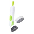 thumbnail image 4 of Dishwashing Brush with Soap Dispenser, Multifunctional Cleaning Brush, Tableware White and Green, 4 of 9